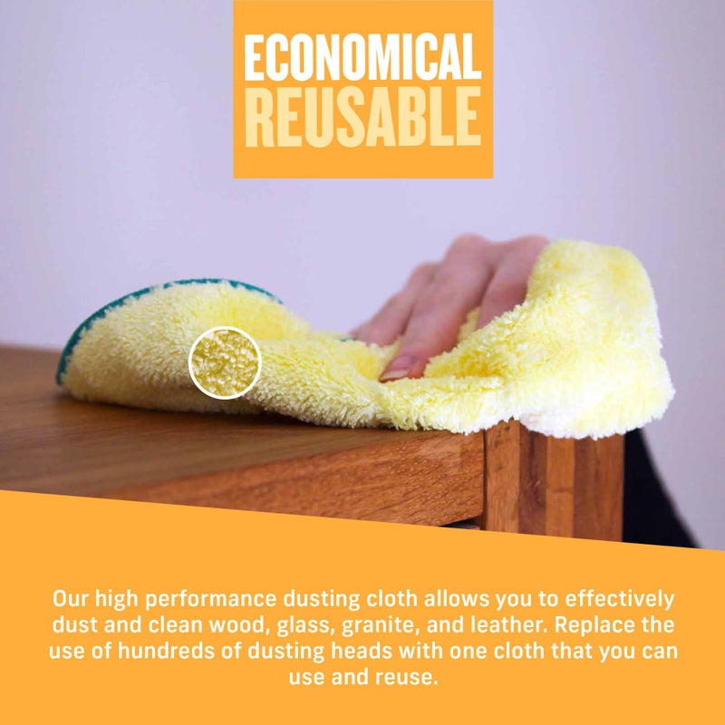 E-Cloth High Performance Dusting Cloth - Microfiber Dusters for Cleaning, Supplies for Housekeeping - Washable Cloths for Cleaning - Reusable Microfiber Cleaning Cloths - 2 Pack - Image 5